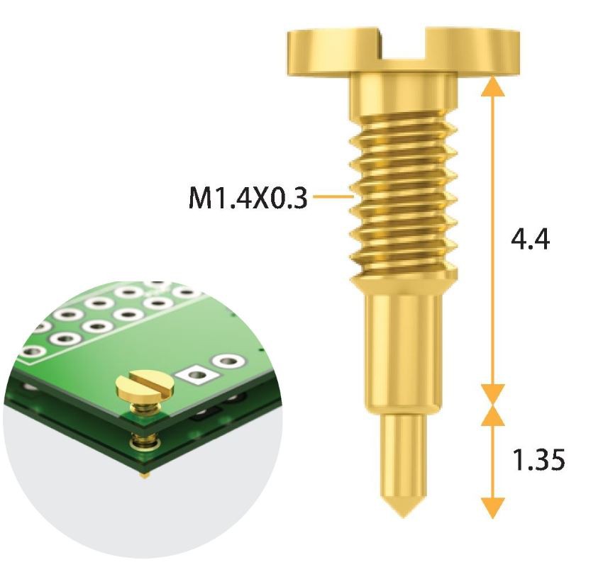 도금 금 PCB 포고 핀 커넥터