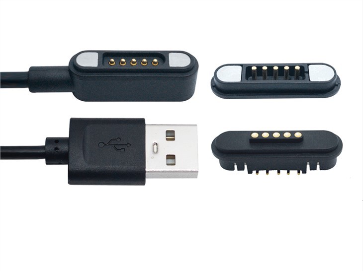 5Pin 마그네틱 포고 핀 충전 커넥터