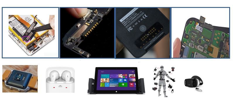 스마트기기에 적용된 포고핀 커넥터